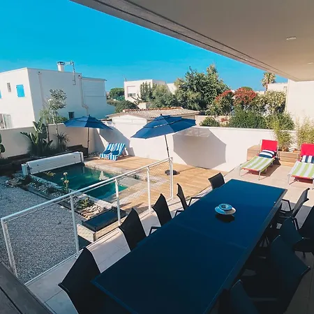 빌라 Avec Piscine A Carnon A 20m De La Ideale Pour 8 A 10 Personnes