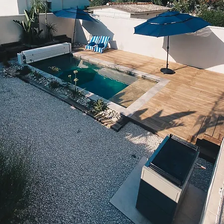 Avec Piscine A Carnon A 20m De La Ideale Pour 8 A 10 Personnes 빌라 모기오